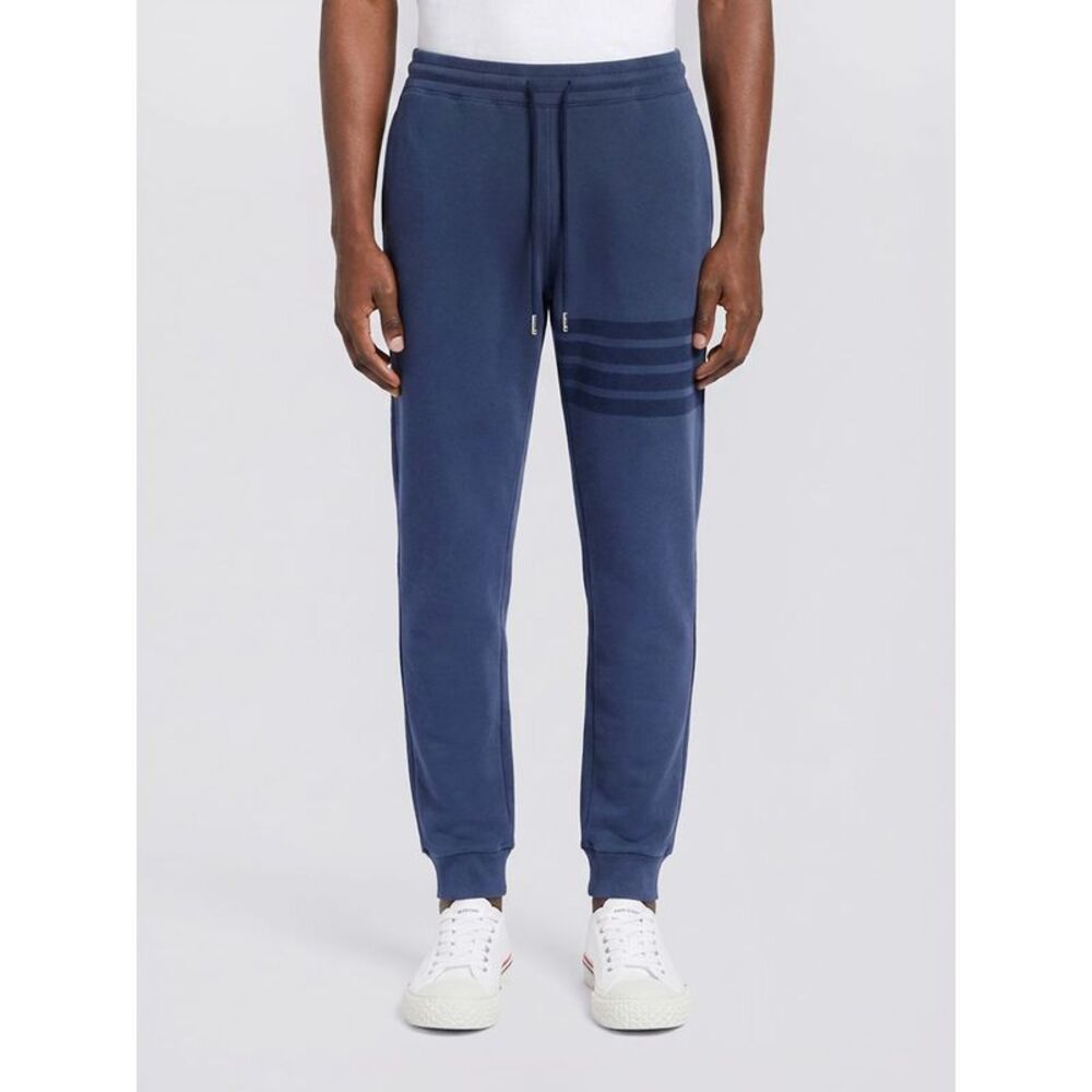 Thom Browne Men 4-Bar Cotton Jogging Pants Thom Browne